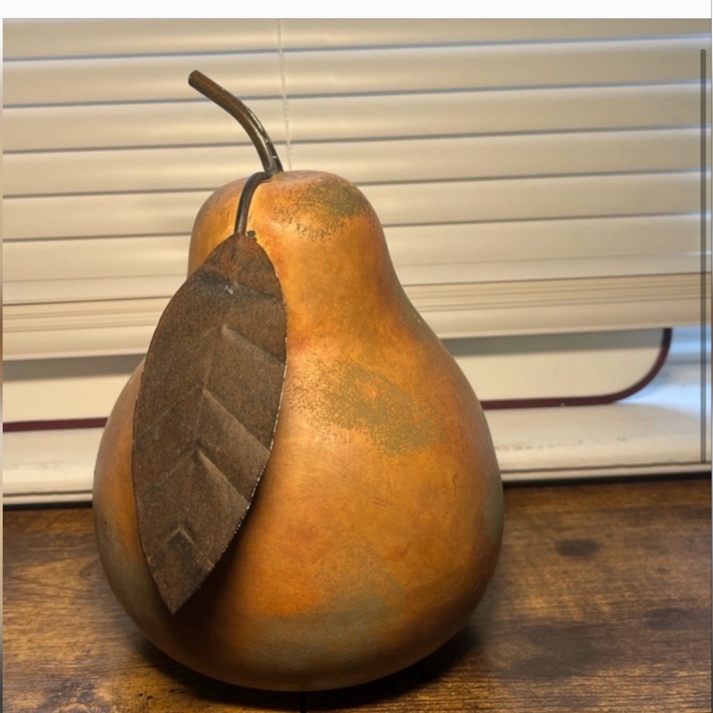 Vintage Orange Pear Decor